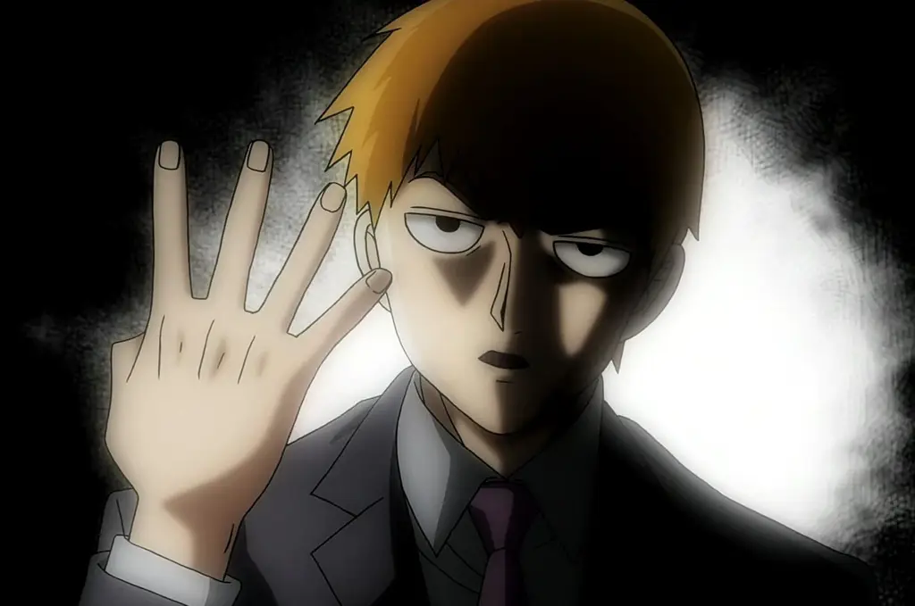 Reigen Arataka, guru dan mentor Mob Gambar Reigen Arataka dari Mob Psycho 100