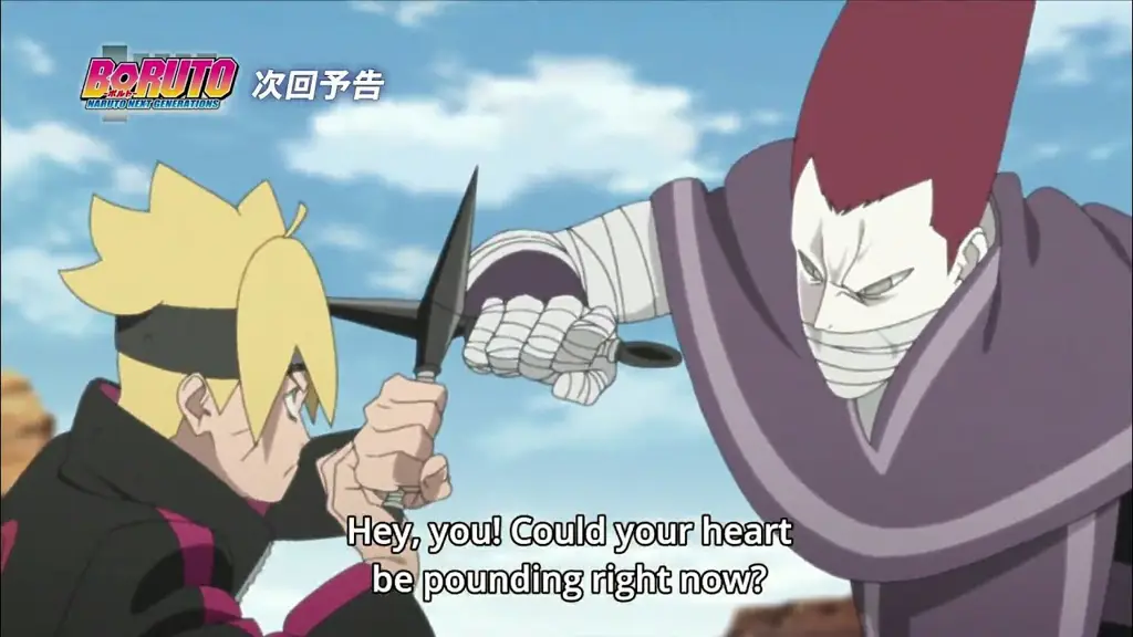 Gambar rekap episode 87 Boruto