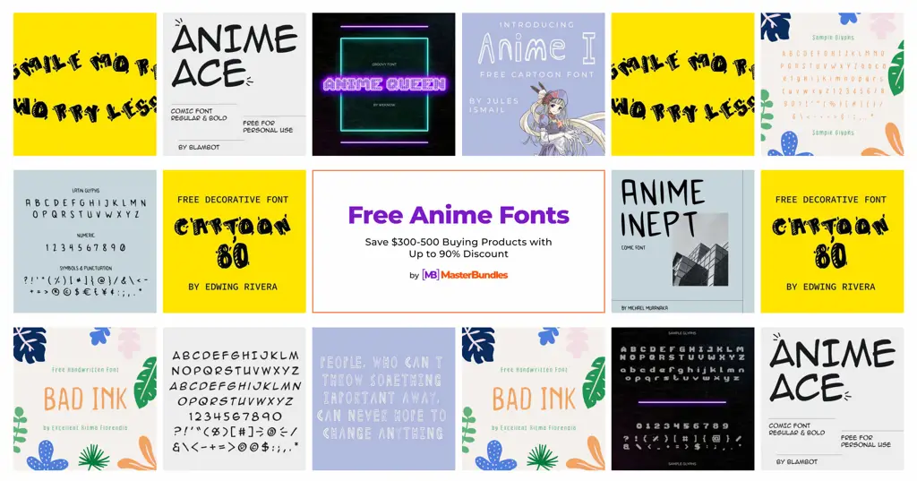 Font anime gratis terbaik