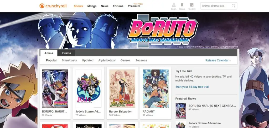 Situs streaming anime terbaik