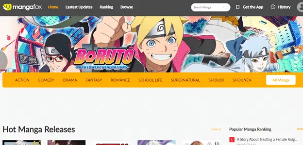 Website terbaik untuk membaca manga online