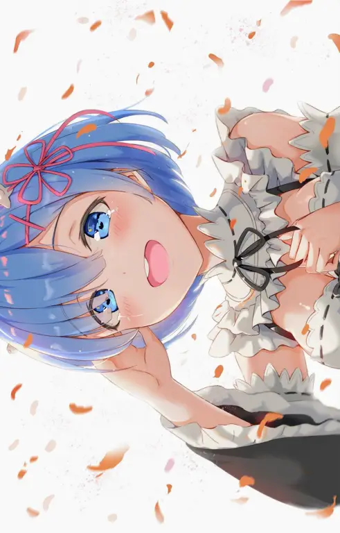 Gambar karakter Rem dari anime Re:Zero