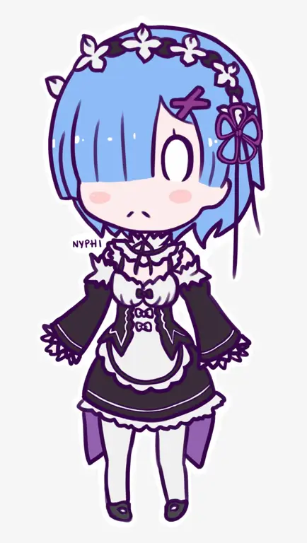 Foto Anime Rem versi Chibi