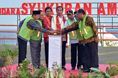 Ilustrasi rencana pengembangan masa depan Bandara Syukuran Aminuddin Amir