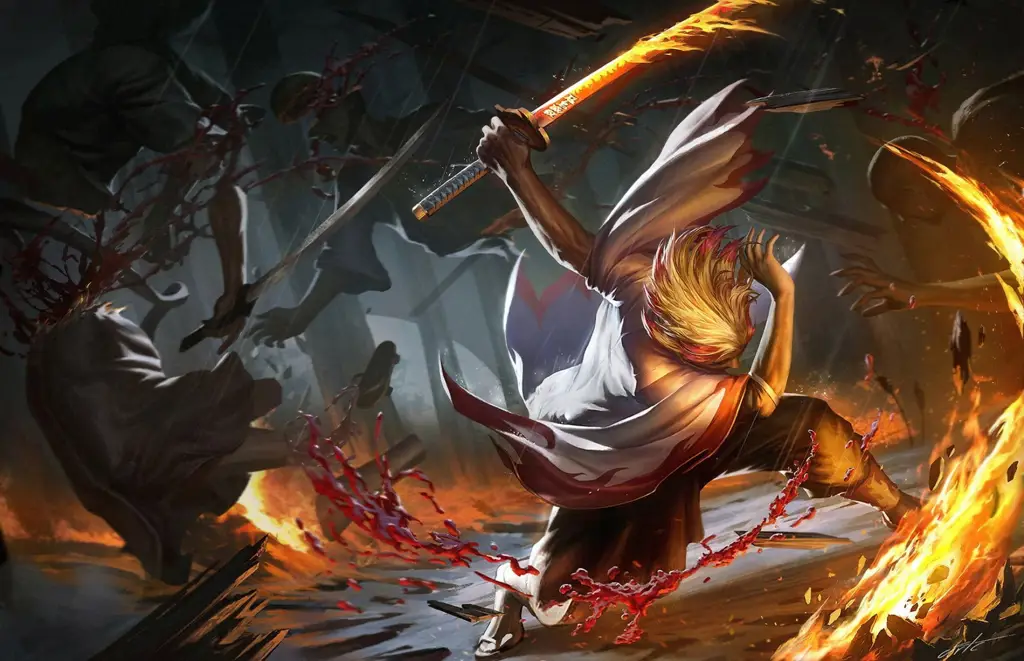 Rengoku Kyojuro, Pilar Api dalam Demon Slayer Rengoku Kyojuro dari Demon Slayer