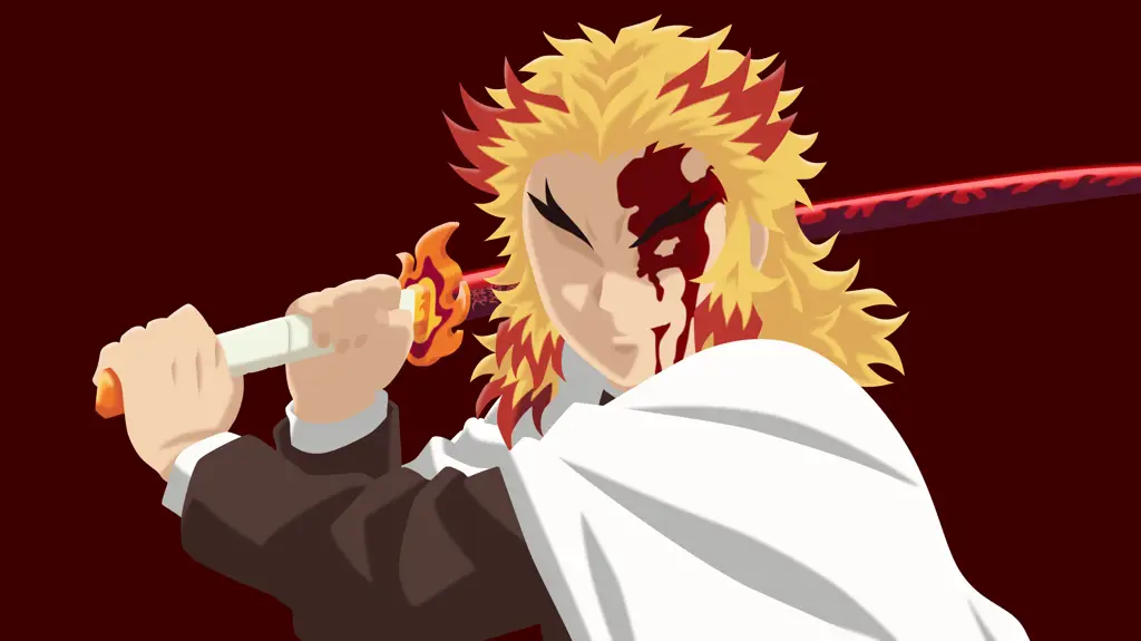 Rengoku Kyojuro, Pilar Api yang Berani Karakter Rengoku Kyojuro dalam film Kimetsu no Yaiba