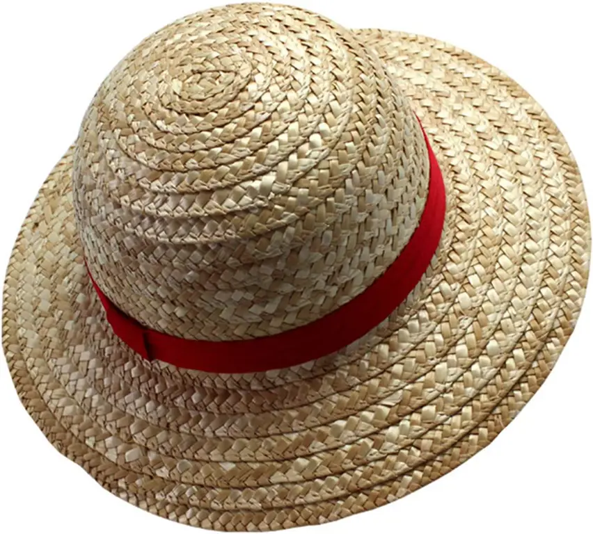 Replika topi jerami Luffy dari anime One Piece