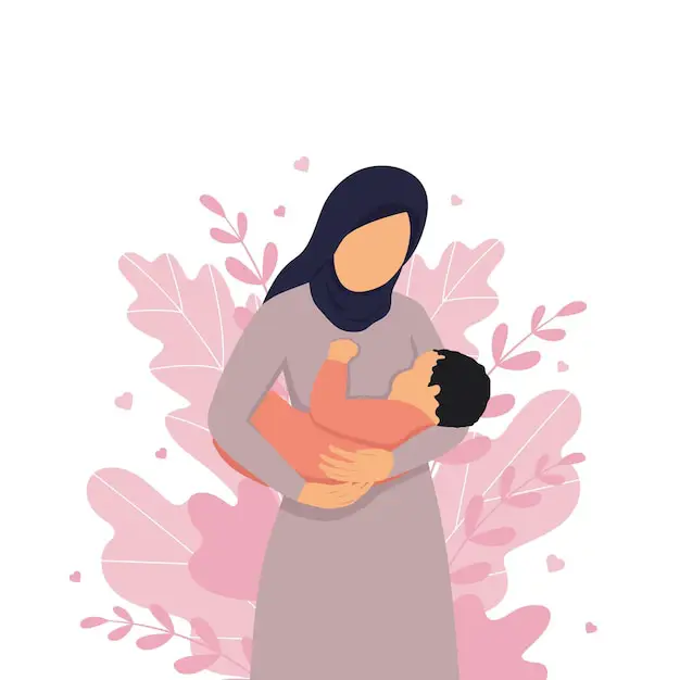 Representasi Keibuan dalam Anime Gambar seorang ibu dalam anime menyusui anaknya