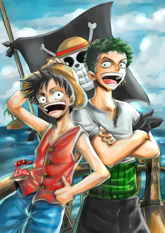 Luffy dan Zoro bertemu kembali dengan penuh haru