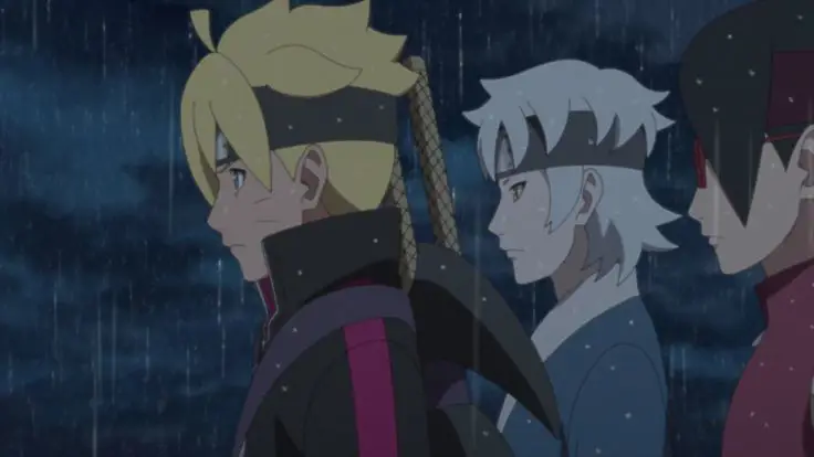 Gambar yang mereview episode 94 Boruto