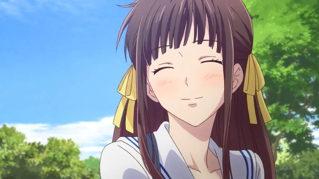 Gambar yang menampilkan review positif dari anime Fruits Basket