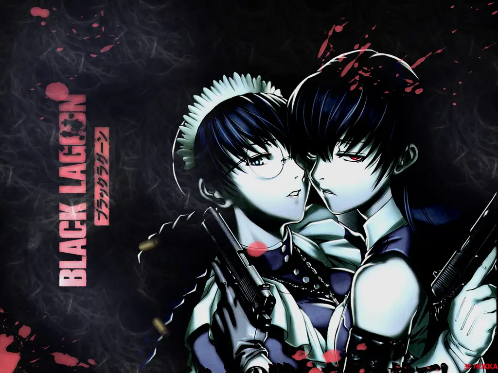 Gambar Revy, karakter utama dalam anime Black Lagoon