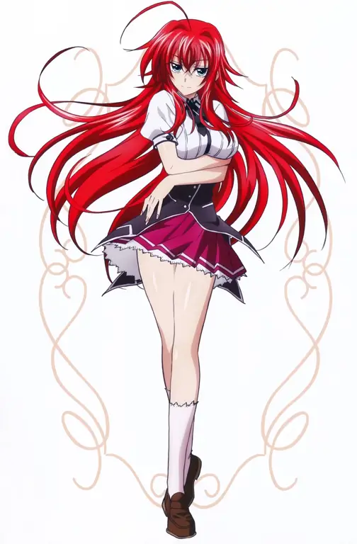 Rias Gremory, salah satu karakter utama dalam High School DxD