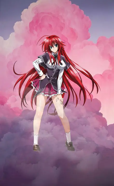 Rias Gremory, salah satu karakter utama dalam anime Highschool DxD