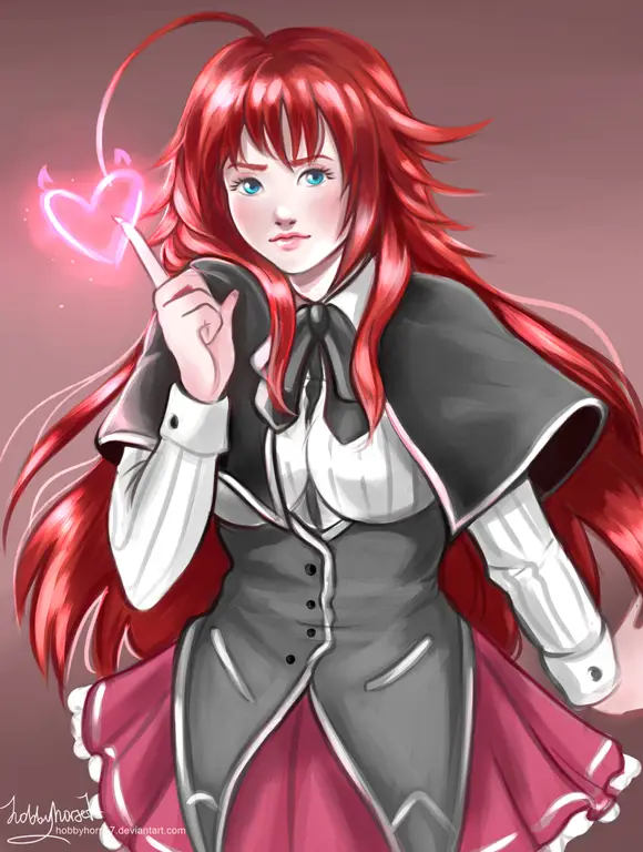 Gambar Rias Gremory dari High School DxD