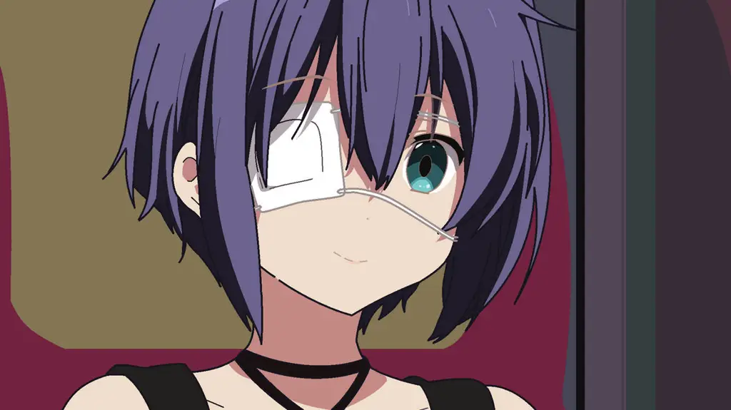 Gambar Rikka Takanashi, karakter utama dari anime