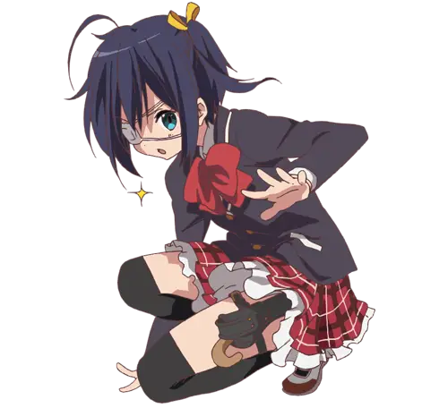 Gambar Rikka Takanashi, karakter utama Chuunibyou