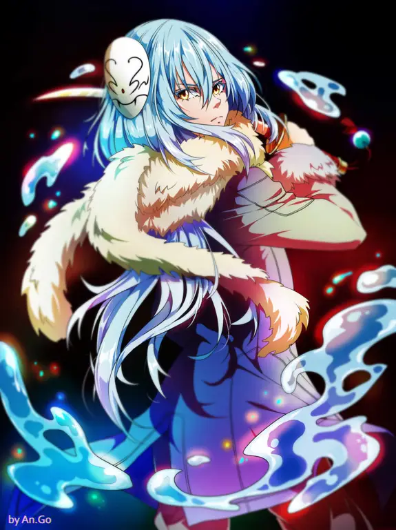 Ilustrasi Rimuru Tempest dalam anime