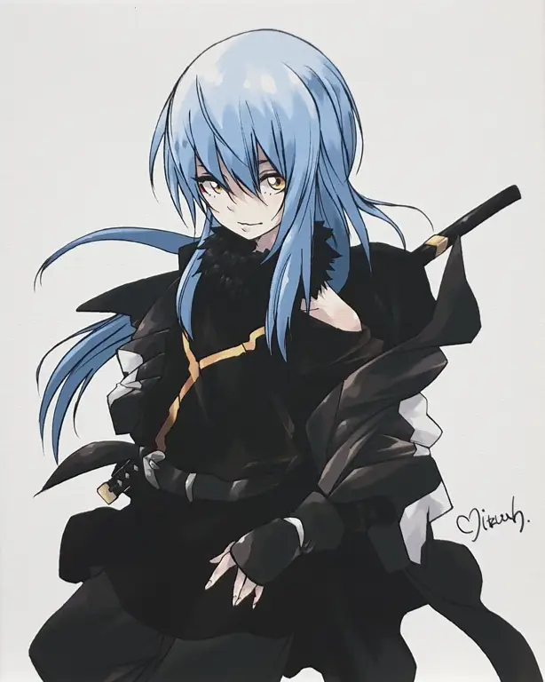 Gambar Rimuru Tempest dari anime Isekai Slime