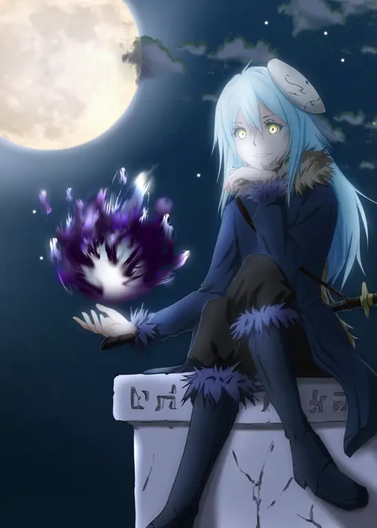 Rimuru Tempest dalam artwork film Ilustrasi Rimuru Tempest