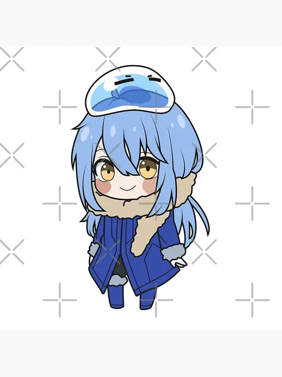 Gambar Rimuru Tempest versi chibi