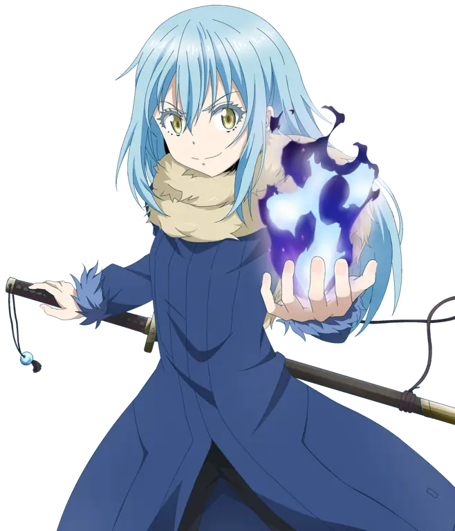 Ilustrasi Rimuru Tempest dari anime Tensei Shitara Slime Datta Ken