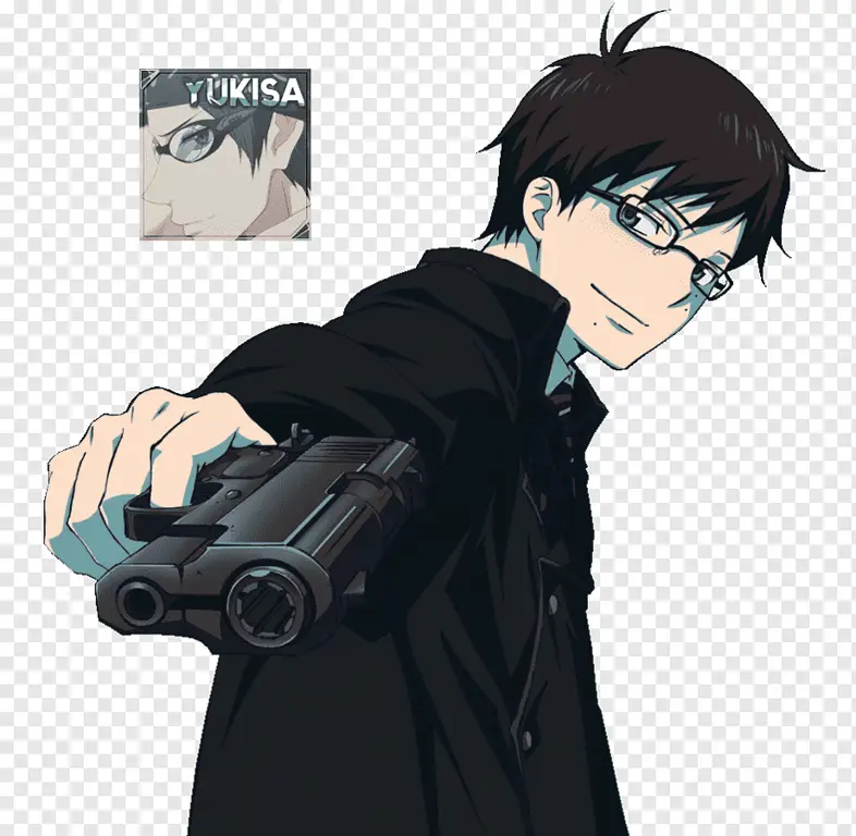 Rin dan Yukio Okumura, dua protagonis utama dalam anime Blue Exorcist.