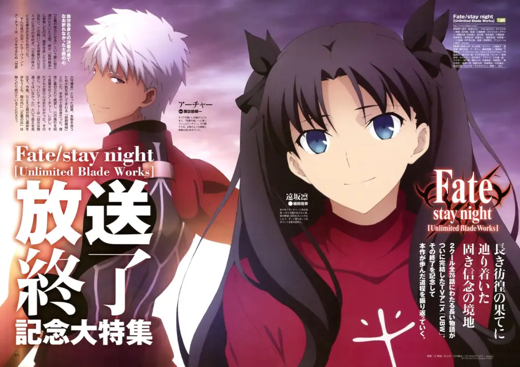 Gambar Rin Tohsaka dari Fate UBW