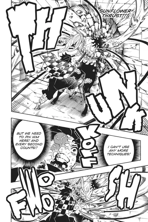 Ilustrasi ringkasan Kimetsu no Yaiba Chapter 195