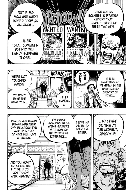 Gambar ringkasan One Piece chapter 957