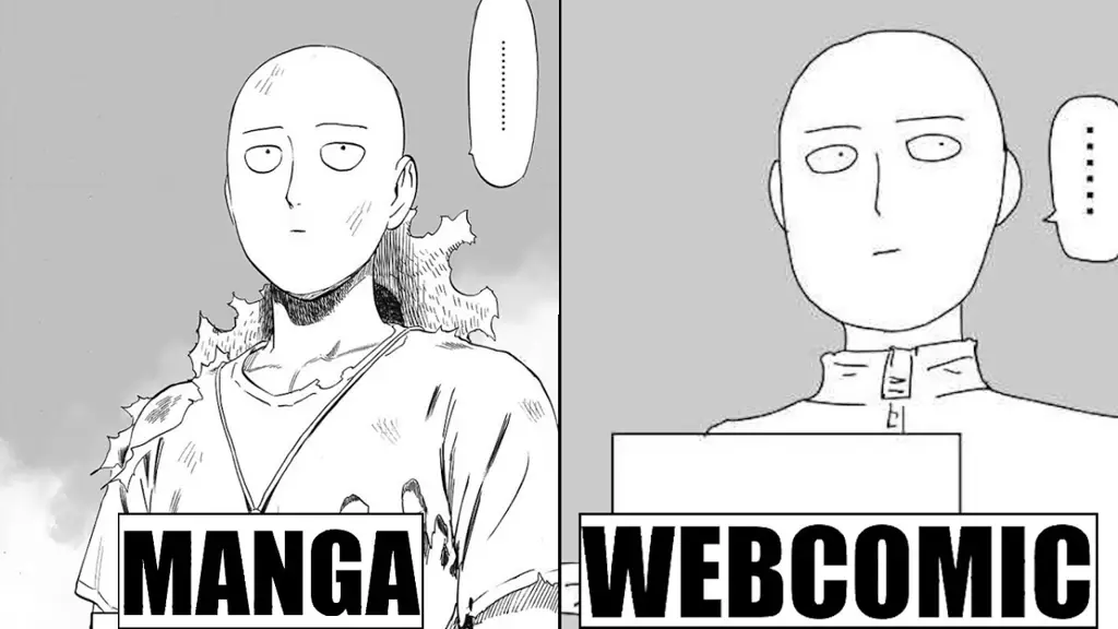 Bagan Perbandingan Manga dan Anime One Punch Man