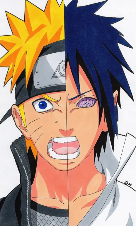 Rivalitas Naruto dan Sasuke