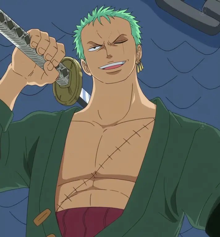 Gambar Roronoa Zoro dari Anime One Piece