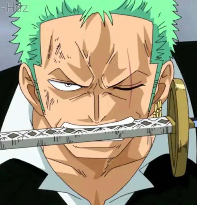 Gambar Roronoa Zoro versi dubbing Inggris