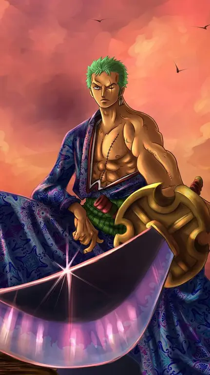 Gambar Roronoa Zoro dari One Piece