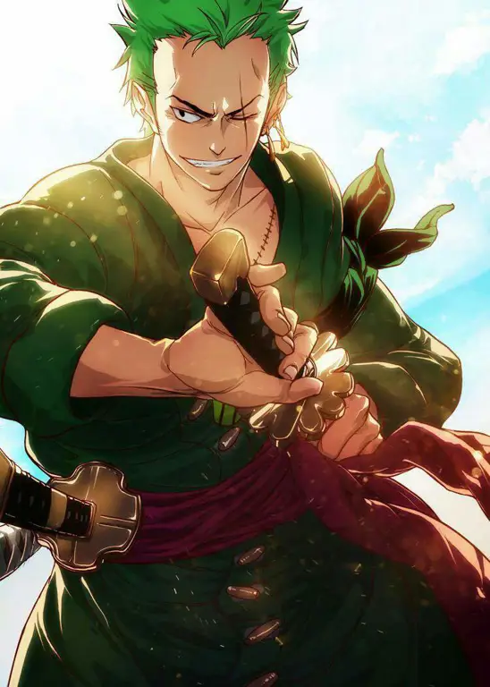 Gambar Roronoa Zoro dari One Piece