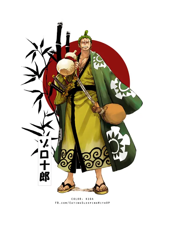 Gambar Roronoa Zoro dari One Piece