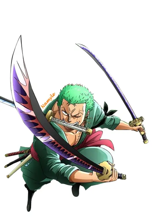 Roronoa Zoro, Wakil Kapten Topi Jerami Gambar Roronoa Zoro dari One Piece