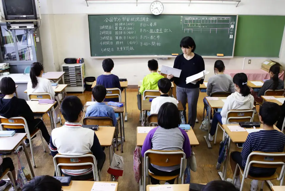 Suasana ruang kelas di Jepang