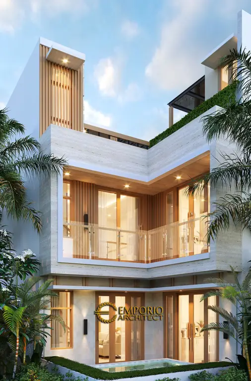 Desain rumah modern di Bandar Lampung