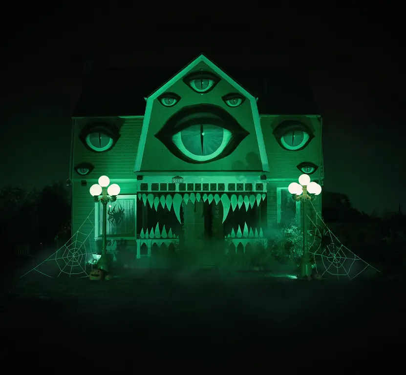 Gambar rumah monster yang menyeramkan