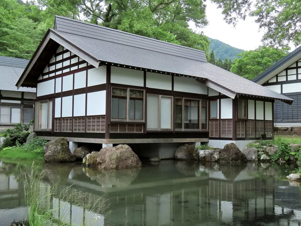 Ilustrasi rumah tradisional Jepang