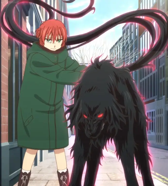 Ruth, makhluk gaib berbentuk naga dalam The Ancient Magus' Bride