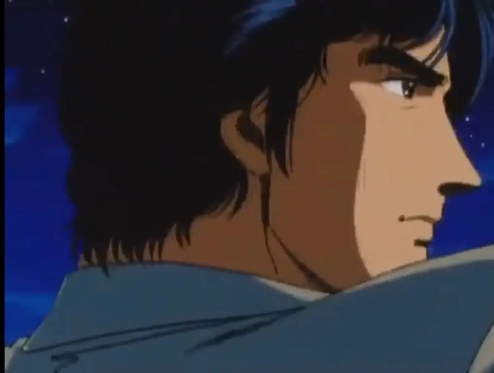 Gambar Ryo Saeba dari anime City Hunter