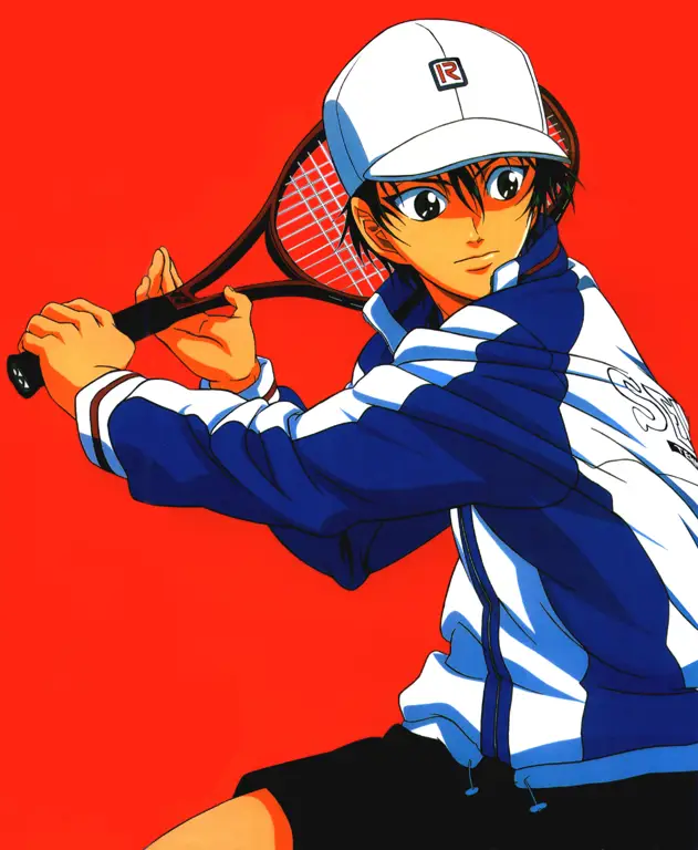 Gambar Ryoma Echizen, tokoh utama dalam anime Prince of Tennis