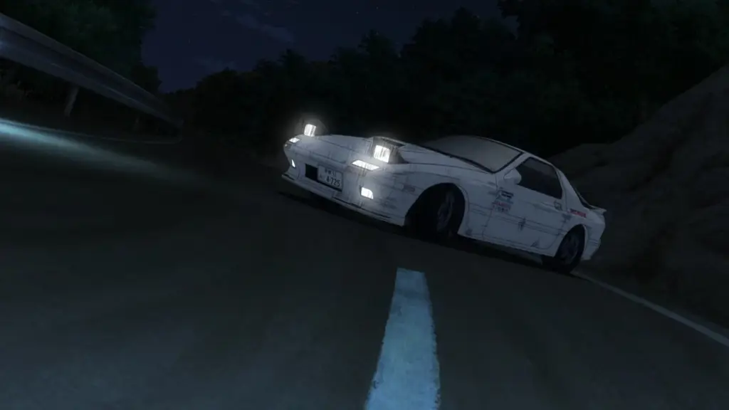 Gambar Ryosuke Takahashi dan Mazda RX-7 FC3S di Initial D Third Stage