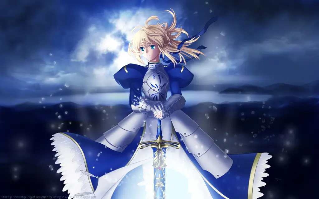 Gambar Saber dari Fate Stay Night