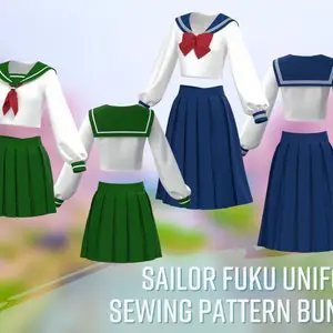 Sailor seifuku modern yang dimodifikasi menjadi busana sehari-hari.