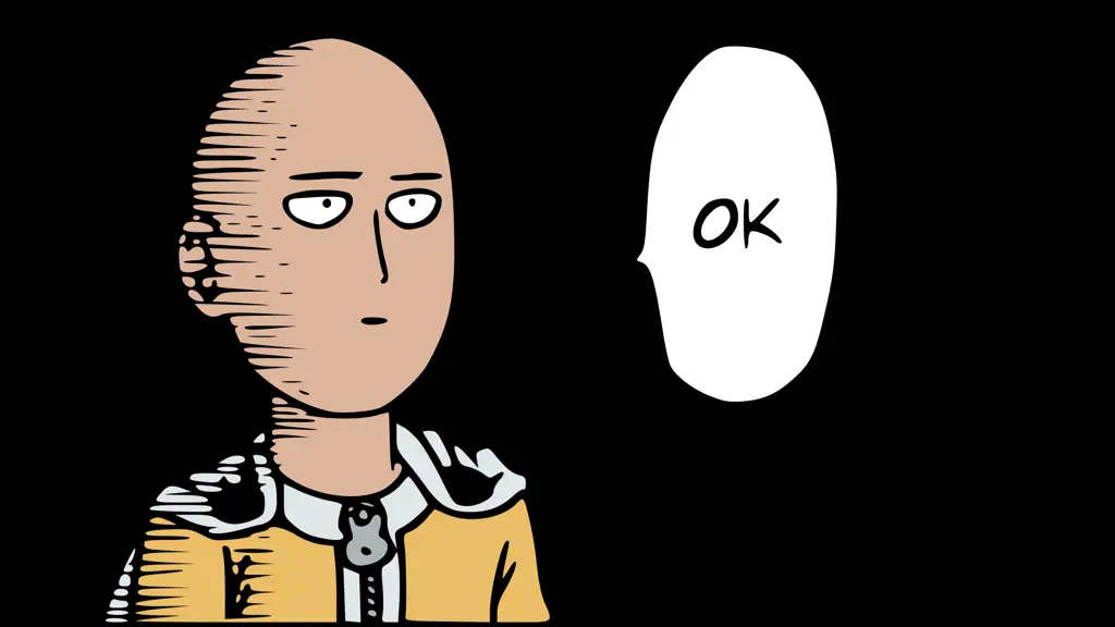 Gambar Saitama, karakter utama One Punch Man