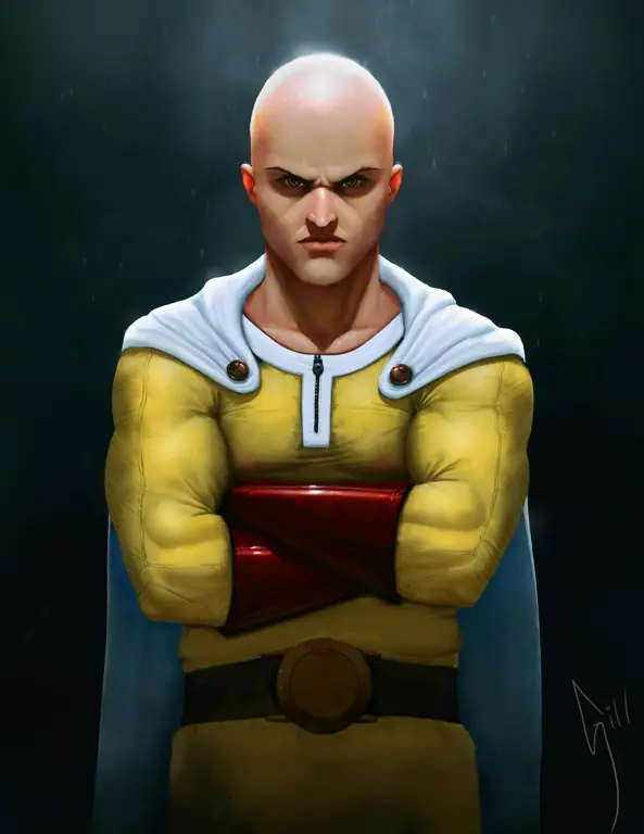 Saitama, sang pahlawan botak yang kuat Gambar Saitama, karakter utama One Punch Man